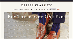 Desktop Screenshot of dapperclassics.com